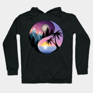 Complementary Yin Yang design Hoodie